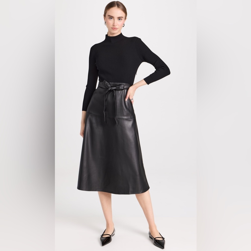 Shoshanna Reade Mixed Media Dress